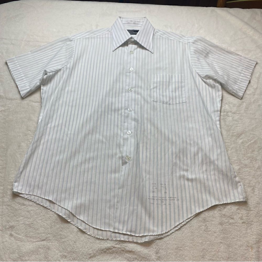 Sears Th Men's Store Vintage Short Sleeve Button Down Shirt Size 16.5